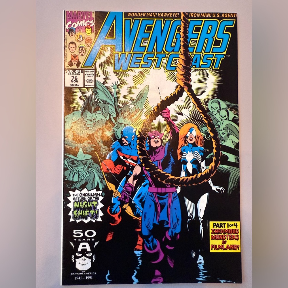 Marvel Avengers West Coast Comic with Vibrant Colors